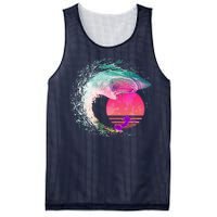 Retro Surfer Shark Wave Mesh Reversible Basketball Jersey Tank