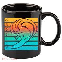 Retro Surfing 11oz C Handle Ceramic Mug