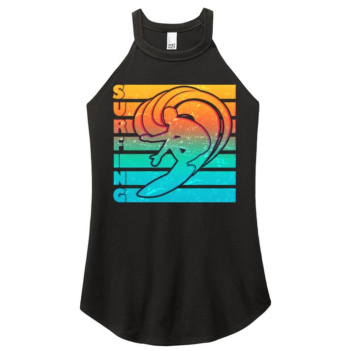 Retro Surfing Women's Perfect Tri Rocker Tank