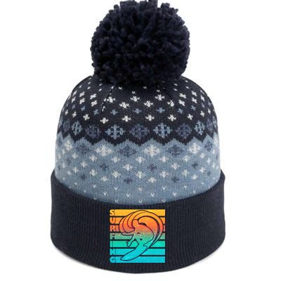 Retro Surfing The Baniff Cuffed Pom Beanie