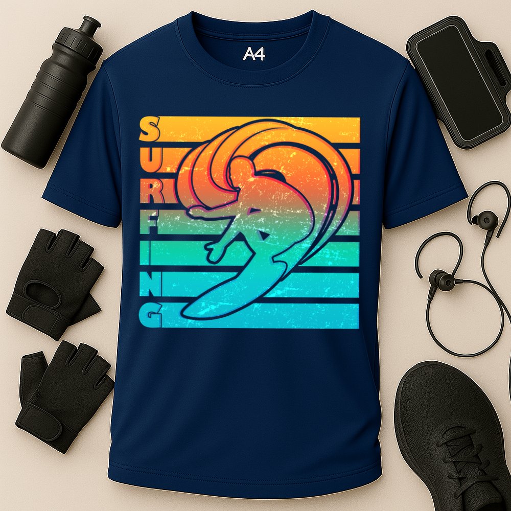 Retro Surfing Performance Shirt