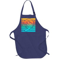 Retro Surfing Full-Length Apron With Pockets