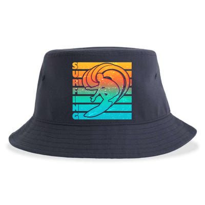 Retro Surfing Sustainable Bucket Hat