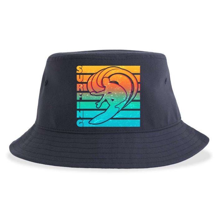 Retro Surfing Sustainable Bucket Hat