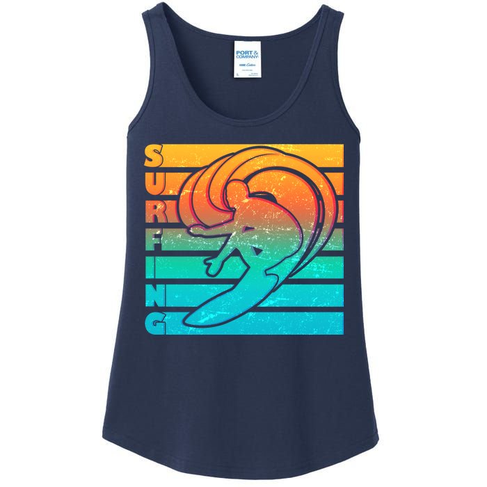 Retro Surfing Ladies Essential Tank