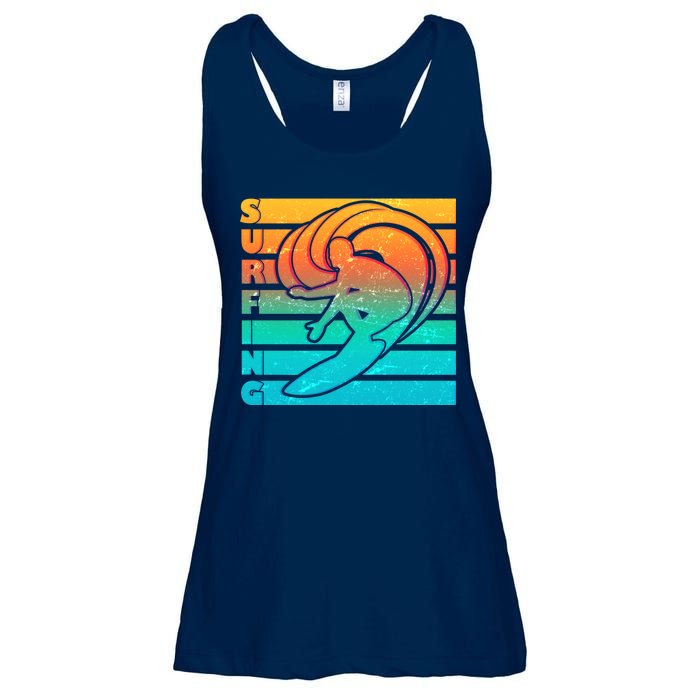 Retro Surfing Ladies Essential Flowy Tank