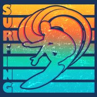 Retro Surfing 16 in Basic Backpack