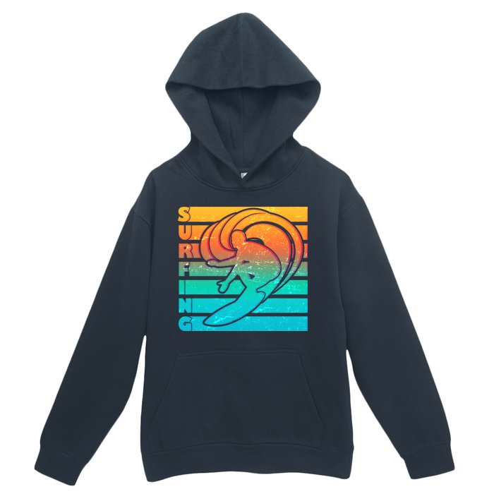 Retro Surfing Urban Pullover Hoodie