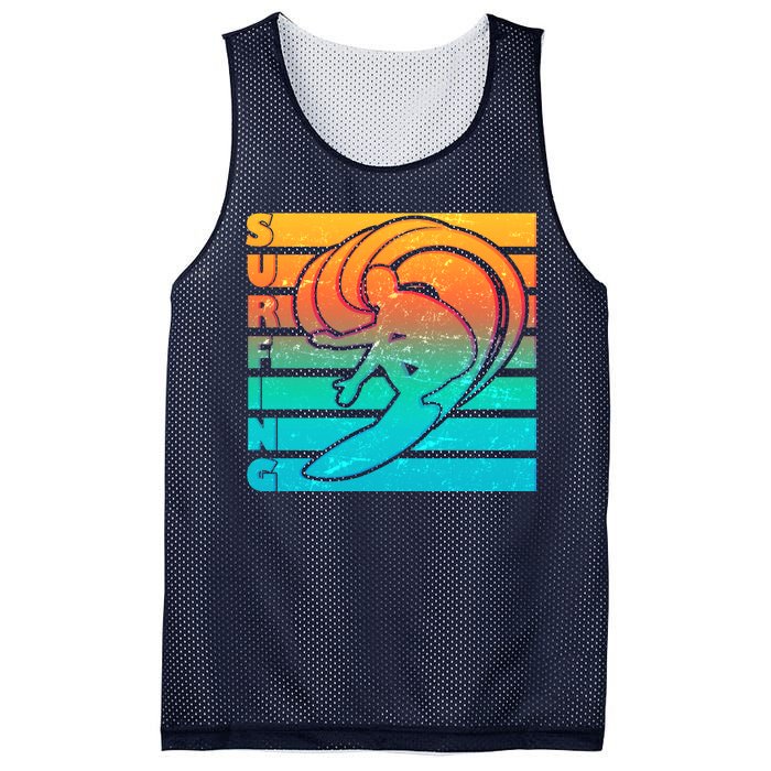 Retro Surfing Mesh Reversible Basketball Jersey Tank