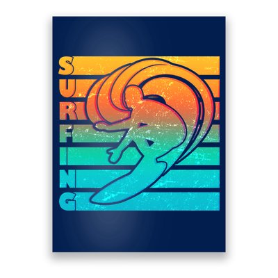 Retro Surfing Poster