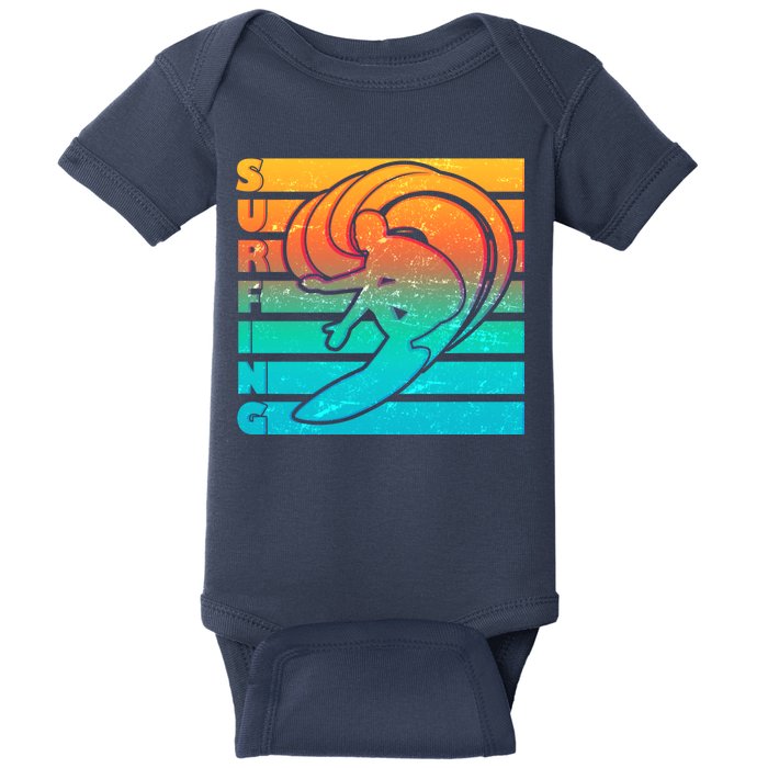 Retro Surfing Baby Bodysuit