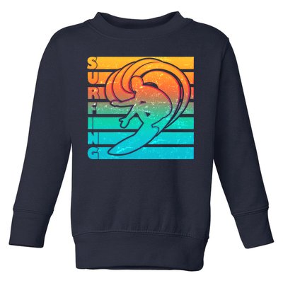 Retro Surfing Toddler Sweatshirt