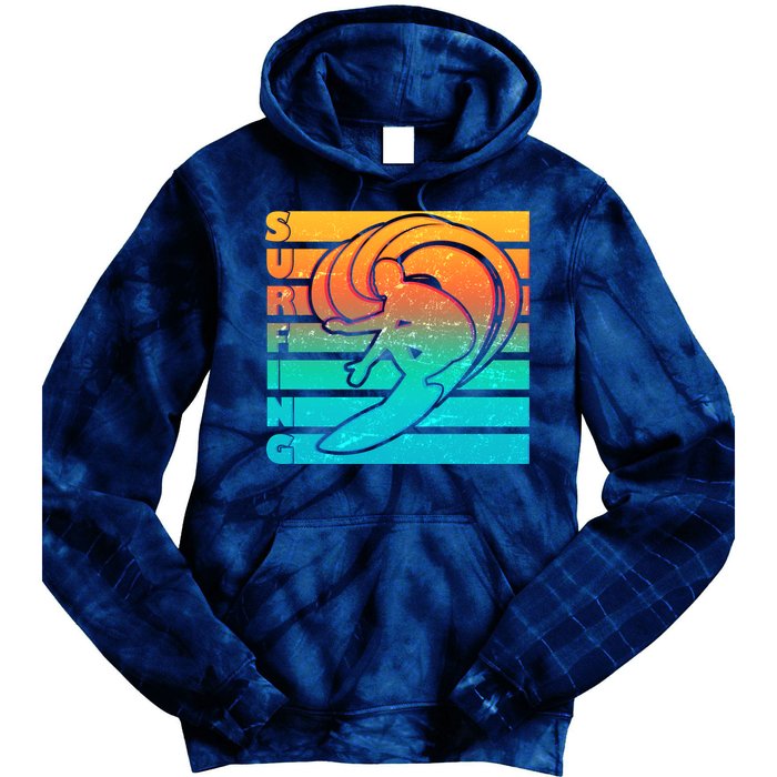 Retro Surfing Tie Dye Hoodie