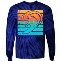 Retro Surfing Tie-Dye Long Sleeve Shirt