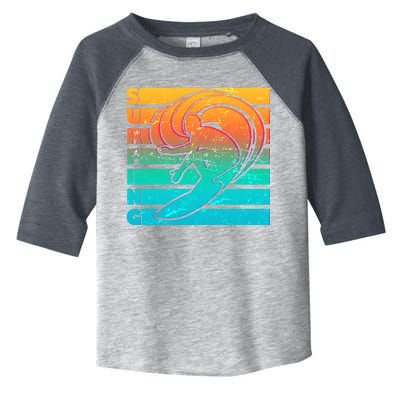 Retro Surfing Toddler Fine Jersey T-Shirt