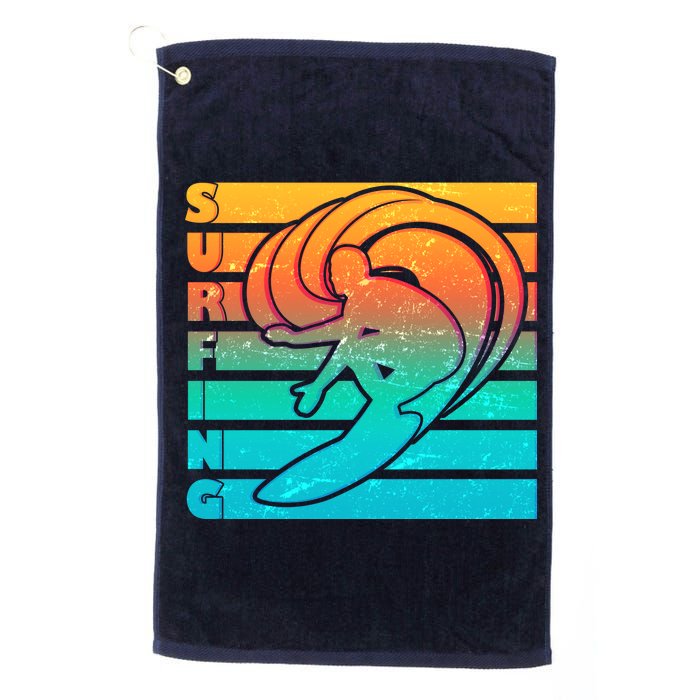 Retro Surfing Platinum Collection Golf Towel