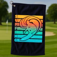 Retro Surfing Golf Towel