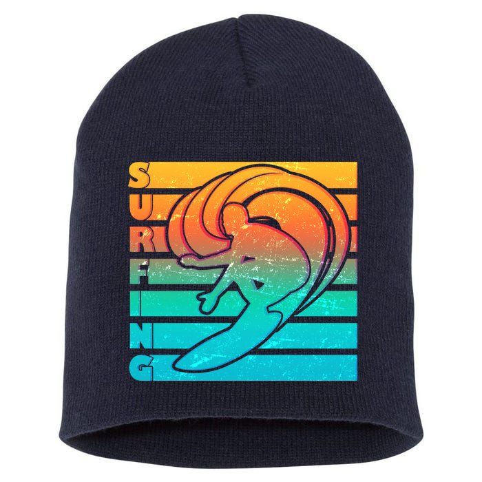 Retro Surfing Short Acrylic Beanie