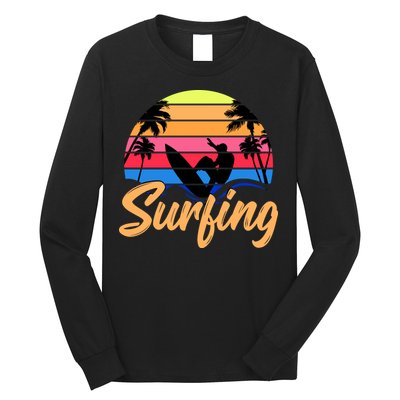 Retro Surfing Logo Long Sleeve Shirt
