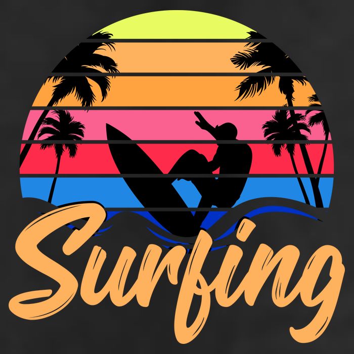 Retro Surfing Logo Adult Drive Performance Visor