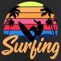 Retro Surfing Logo 11oz C Handle Ceramic Mug