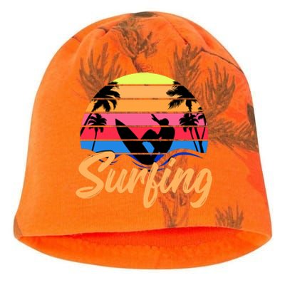 Retro Surfing Logo Kati - Camo Knit Beanie