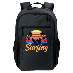 Retro Surfing Logo Daily Commute Backpack