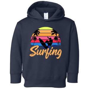 Retro Surfing Logo Toddler Hoodie