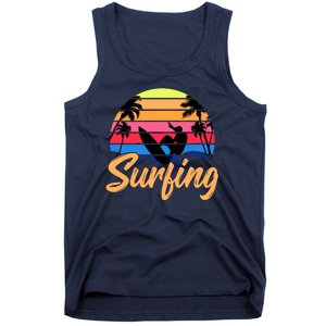 Retro Surfing Logo Tank Top