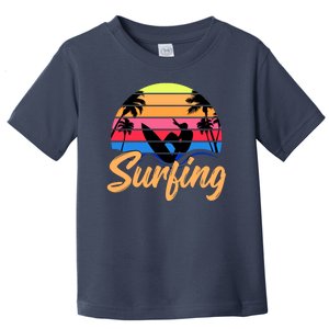 Retro Surfing Logo Toddler T-Shirt