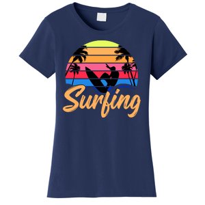 Retro Surfing Logo Women's T-Shirt