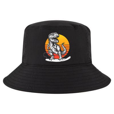 Retro Surfing T-Rex Cool Comfort Performance Bucket Hat