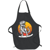 Retro Surfing T-Rex Apron