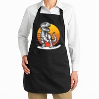 Retro Surfing T-Rex Apron