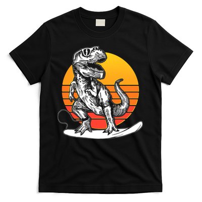 Retro Surfing T-Rex T-Shirt