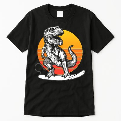 Retro Surfing T-Rex Tall T-Shirt