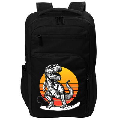 Retro Surfing T-Rex Impact Tech Backpack