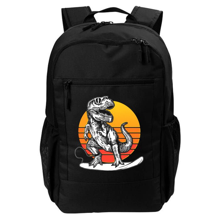 Retro Surfing T-Rex Backpack