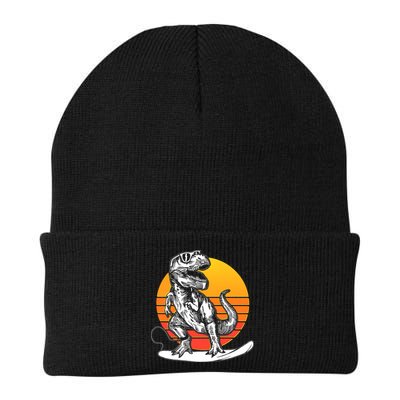 Retro Surfing T-Rex Beanie