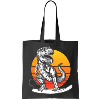 Retro Surfing T-Rex Bag