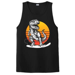 Retro Surfing T-Rex PosiCharge Competitor Tank