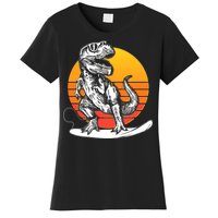 Retro Surfing T-Rex Women's T-Shirt