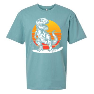 Retro Surfing T-Rex Sueded Cloud Jersey T-Shirt