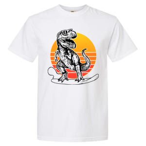 Retro Surfing T-Rex Garment-Dyed Heavyweight T-Shirt