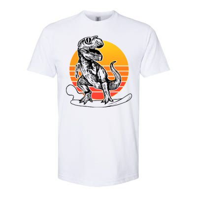 Retro Surfing T-Rex Softstyle CVC T-Shirt