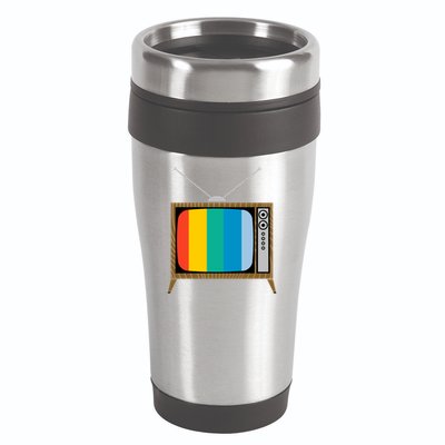 Retro T.V. Color Screen 16oz Travel Tumbler
