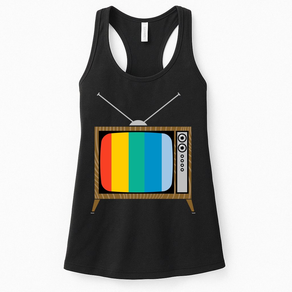 Retro T.V. Color Screen Womens Tank Top