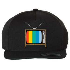 Retro T.V. Color Screen Wool Snapback Cap