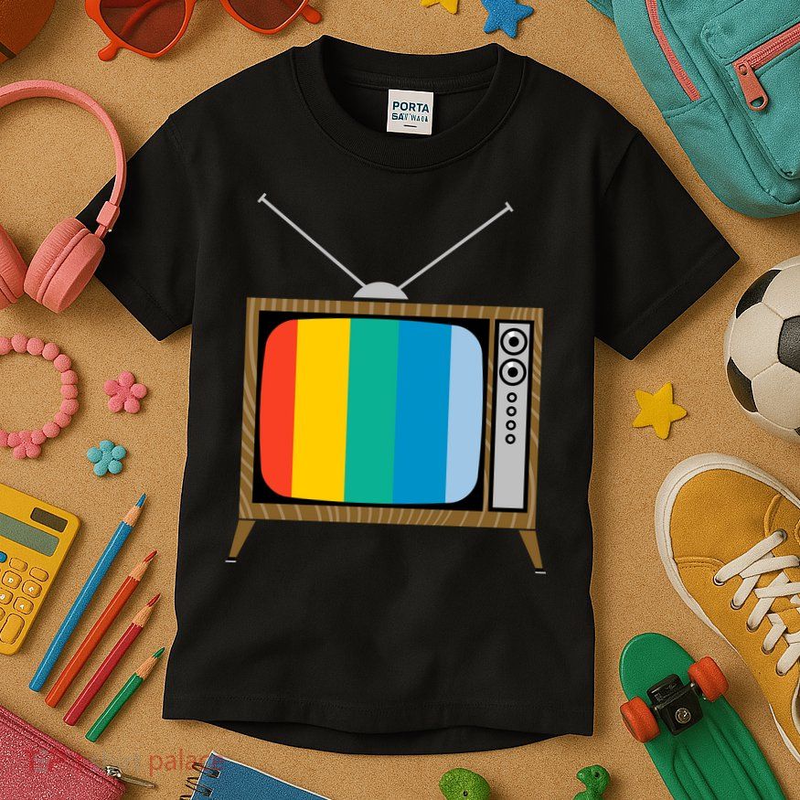 Retro T.V. Color Screen Kids T-Shirt