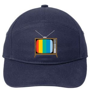 Retro T.V. Color Screen 7-Panel Snapback Hat